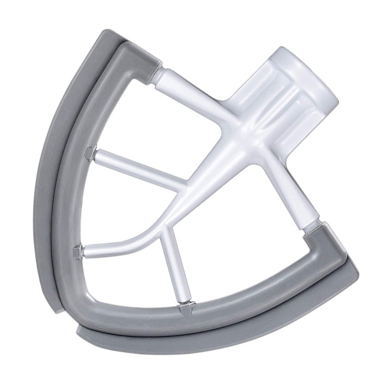 KITOART Flex Edge Beater for KitchenAid 4.5/5 QT Tilt Head Stand Mixer, Beater with Double Silicone Edge, Mixer Paddle, Perfect 4.5/5 Quart Tilt Head Stand Mixer Attachment, White - Image 1
